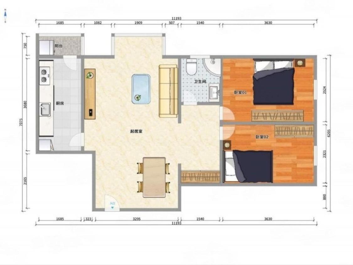 整租·富力城(D区)