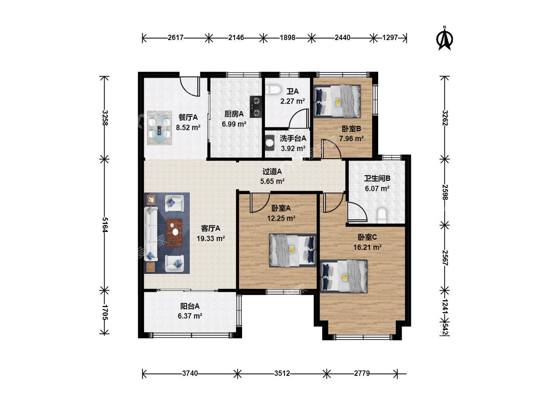 整租·蓝光公园1号