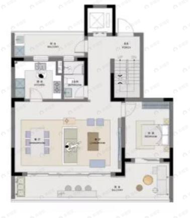 4室2厅3卫建面190平户型图