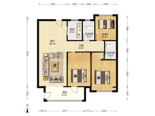 整租·城投柳青玺悦