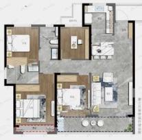 4室2厅2卫建面125平户型图