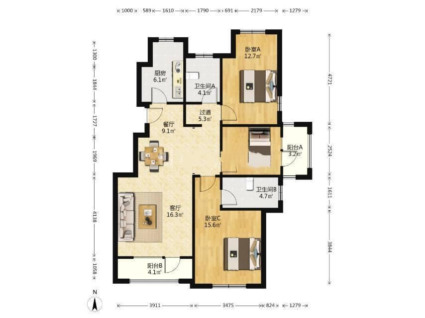 整租·隆海东方华庭