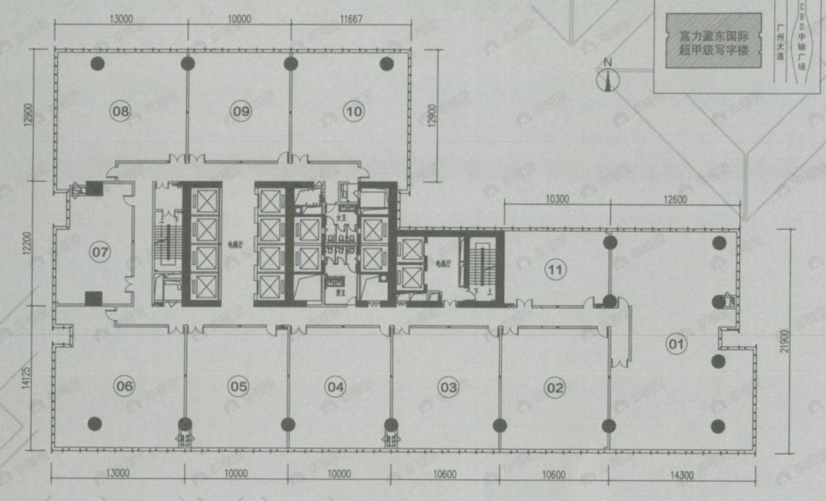 1室建面172平户型图
