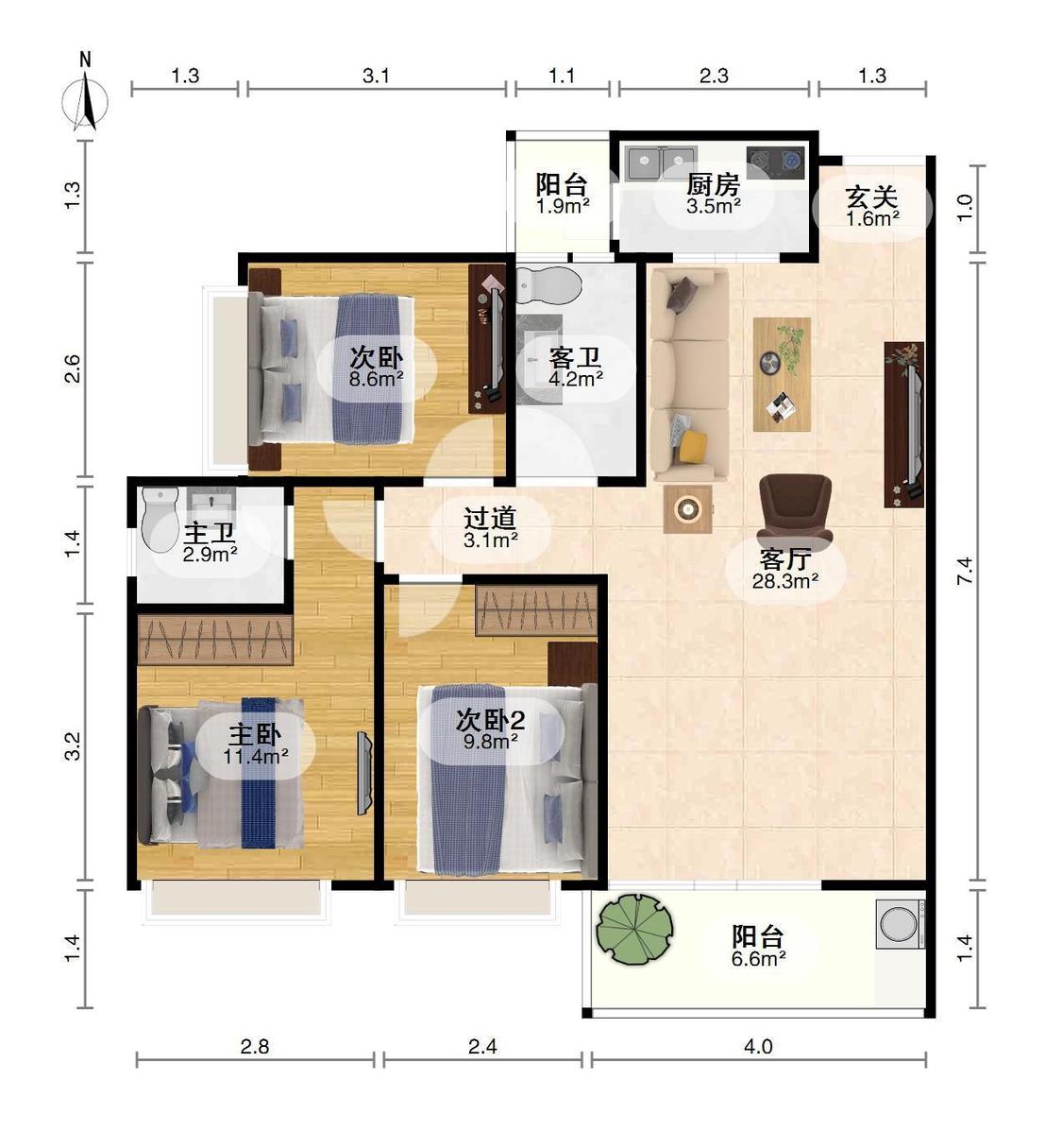 整租·名门壹号