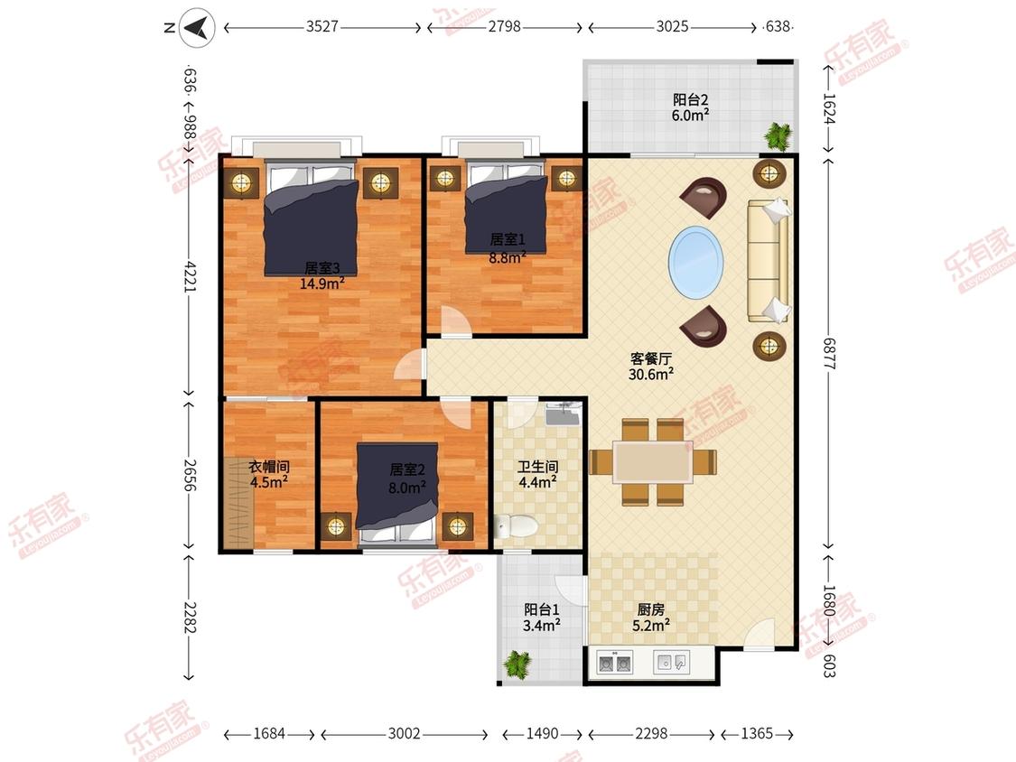 整租·长虹蓝湾半岛