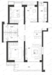 新力雅园3室2厅2卫户型图