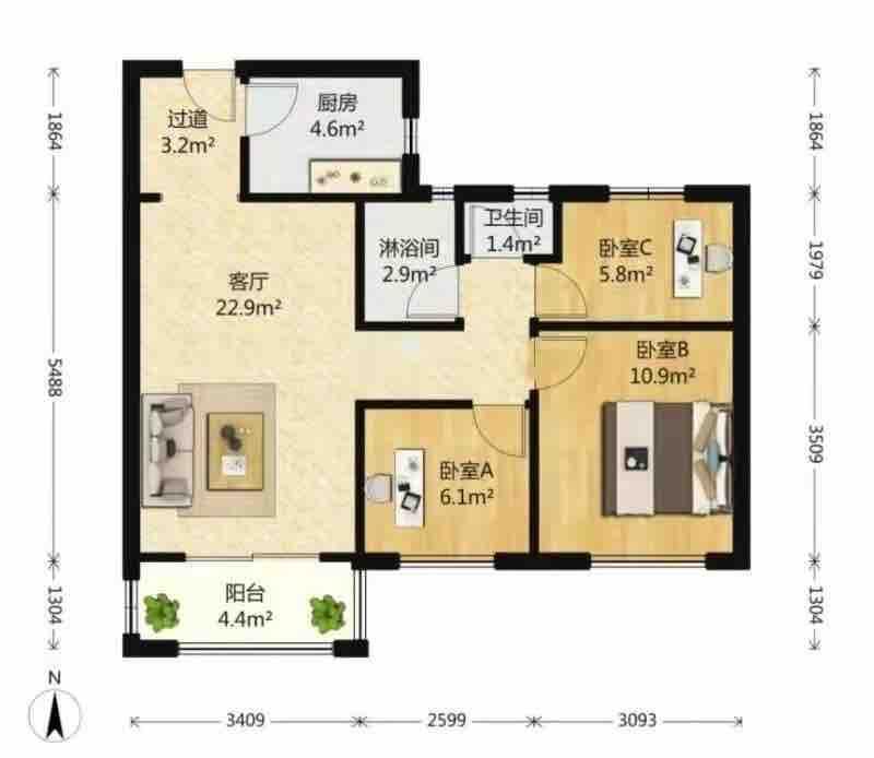 整租·万科森林公园(锦庭)