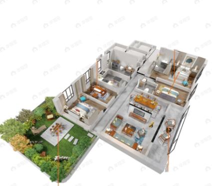 中瑞森林花园4室2厅3卫户型图