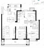 紫薇西棠3室2厅2卫户型图