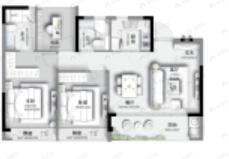 杨帆梧桐府3室2厅2卫户型图