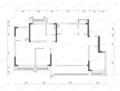 保利云上4室2厅2卫户型图