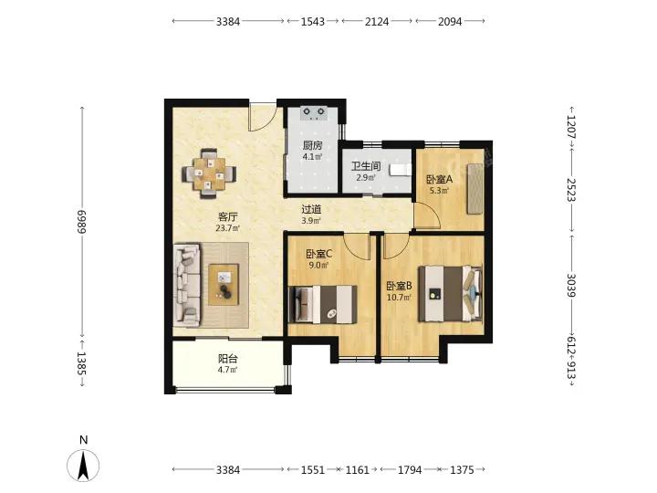 整租·绿地城(协子河畔A)
