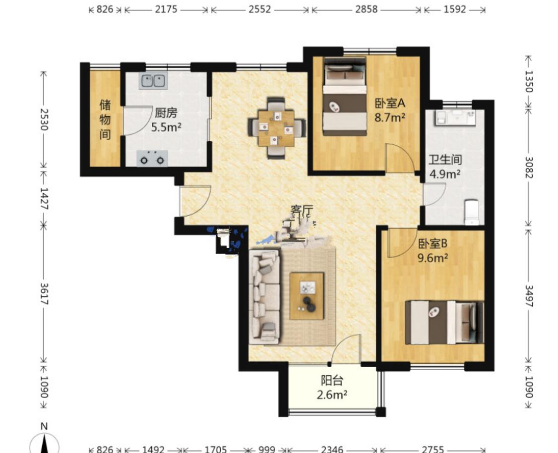 整租·万达金石天成(西区)