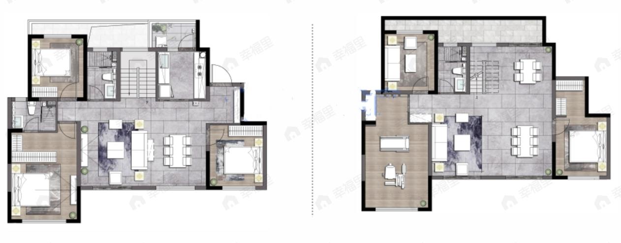 中海云麓九里6室4厅3卫户型图