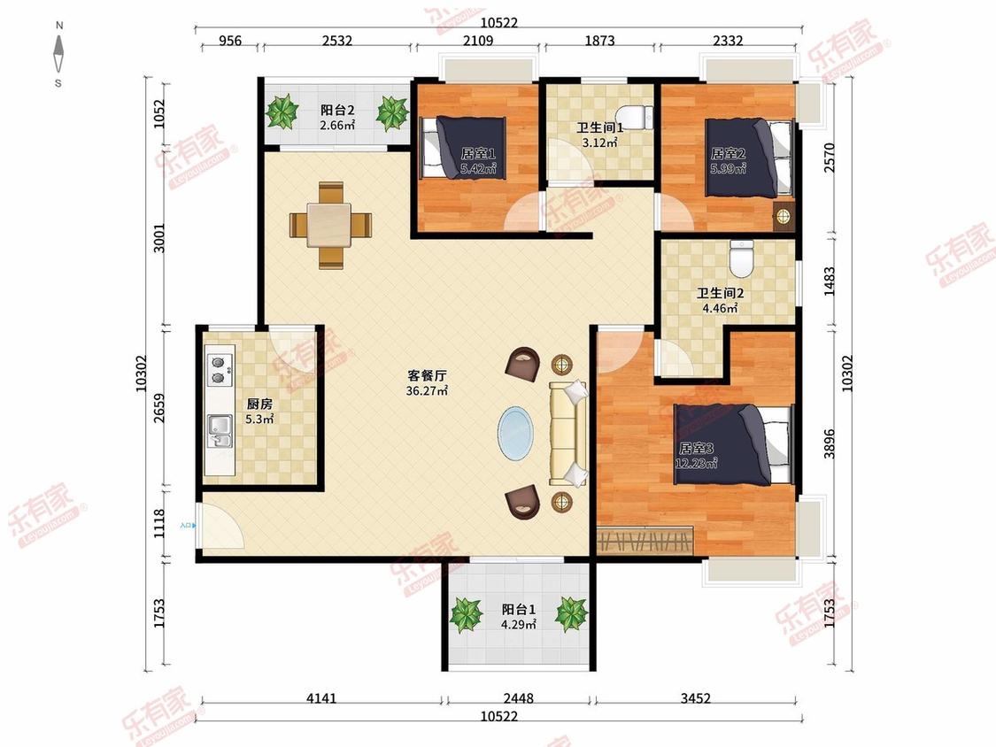 整租·骏皇名居