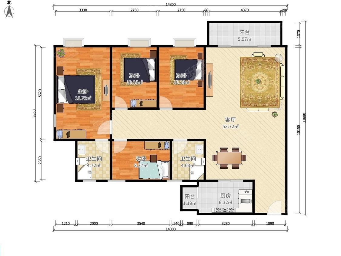 整租·金华花园(A区)