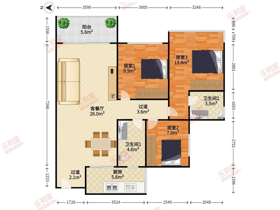 整租·方直珑湖湾