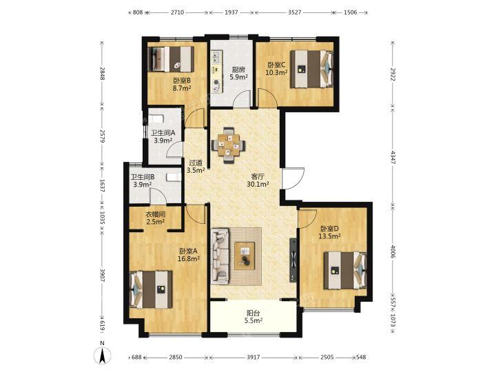 整租·越秀臻悦府