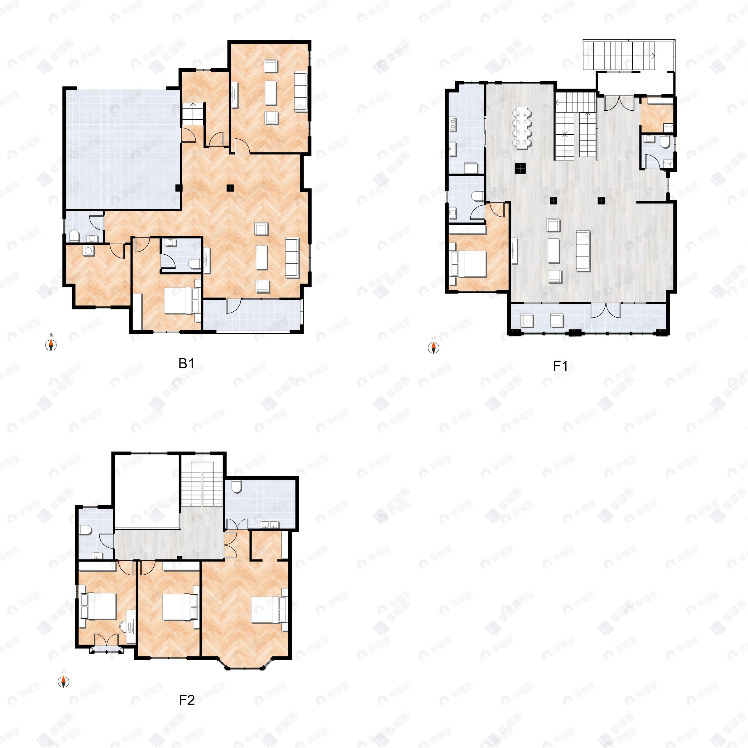 5室3厅6卫建面515平户型图
