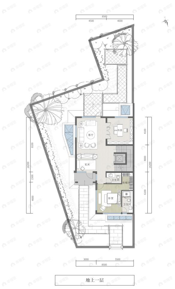 府右十八号4室5厅7卫户型图