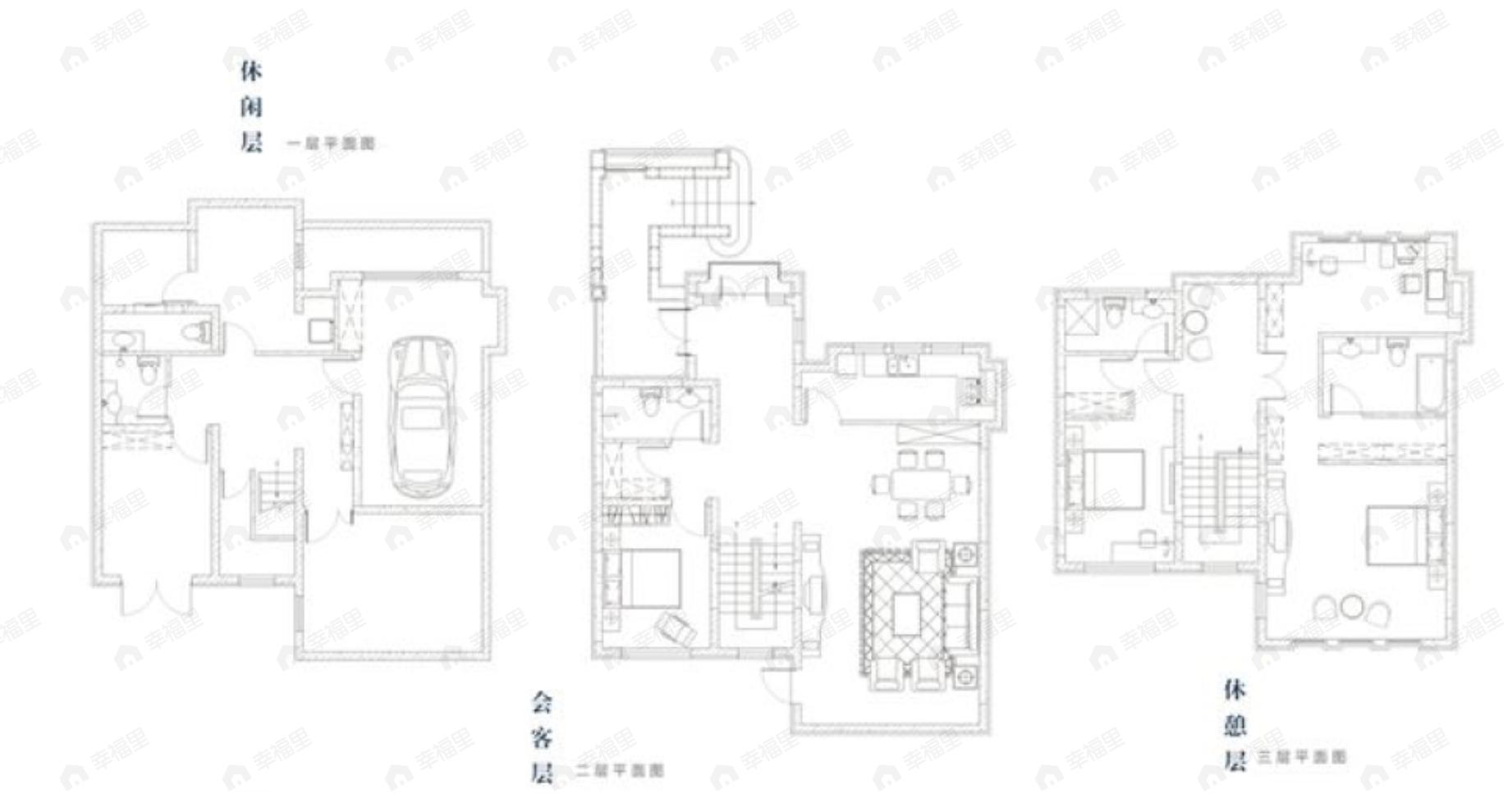 北京半岛4室2厅5卫户型图