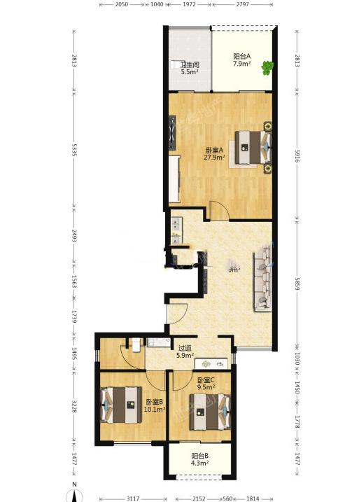 整租·北部湾一号