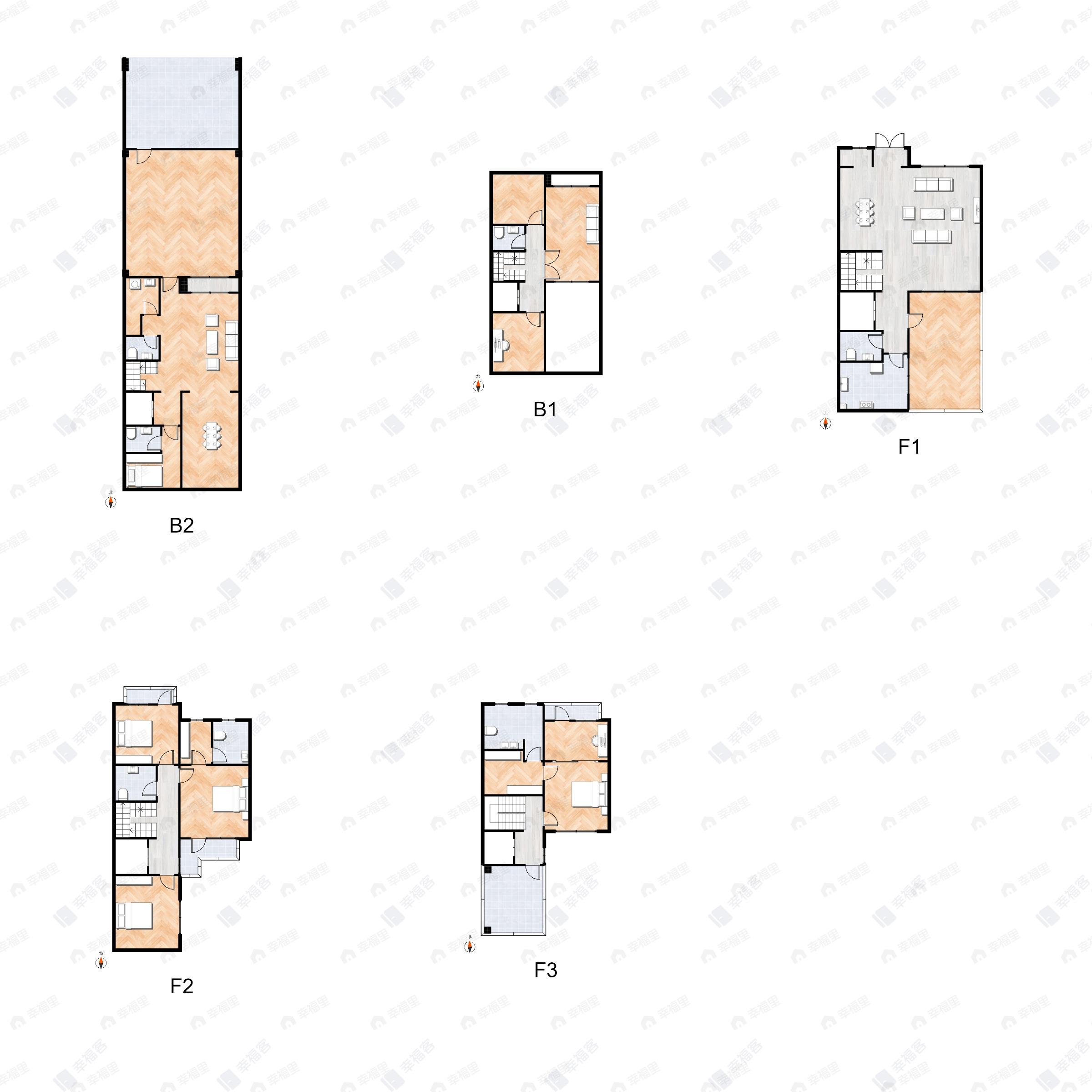 5室2厅4卫建面278平户型图