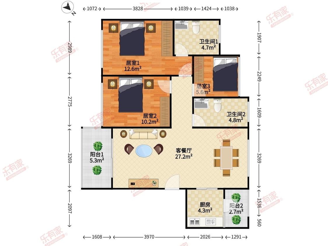 整租·花语馨花园