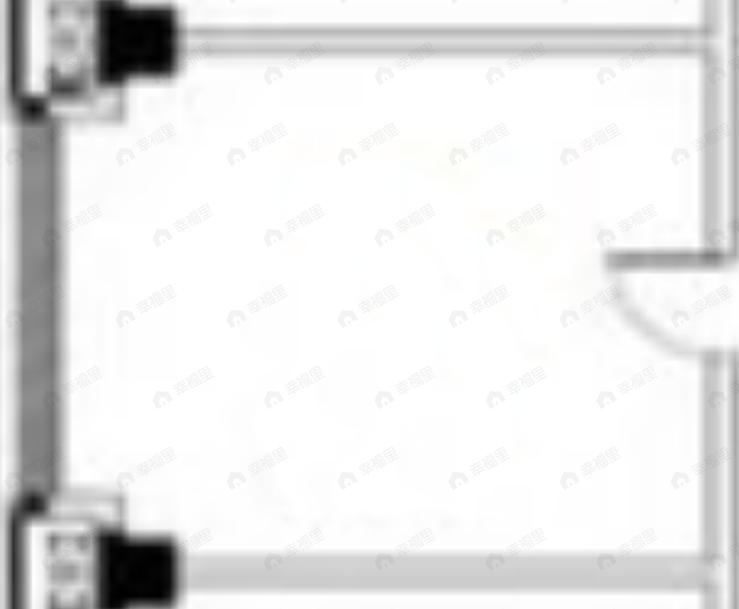 1室1厅建面54m²南户型图