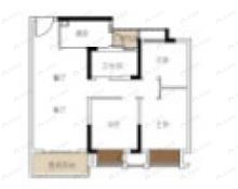 旭辉江山青林半3室2厅1卫户型图