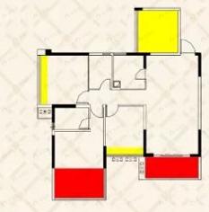 4室2厅2卫建面119平户型图