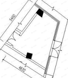 1室1厅建面23m²东南|西北户型图