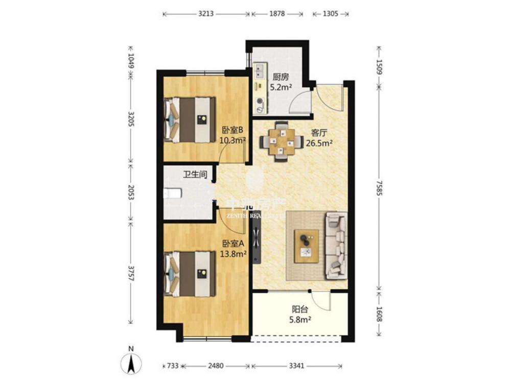 整租·建邦听海(东区)