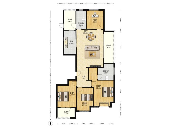 整租·滨江金茂府