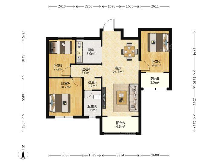 整租·越秀星汇金沙