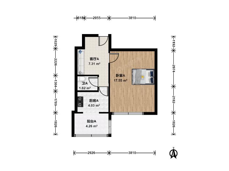整租·电信宿舍