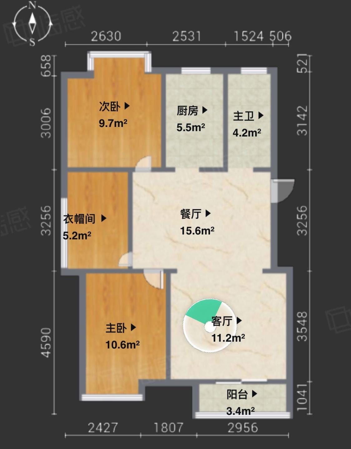 整租·瑞城岸上玫瑰(南区)