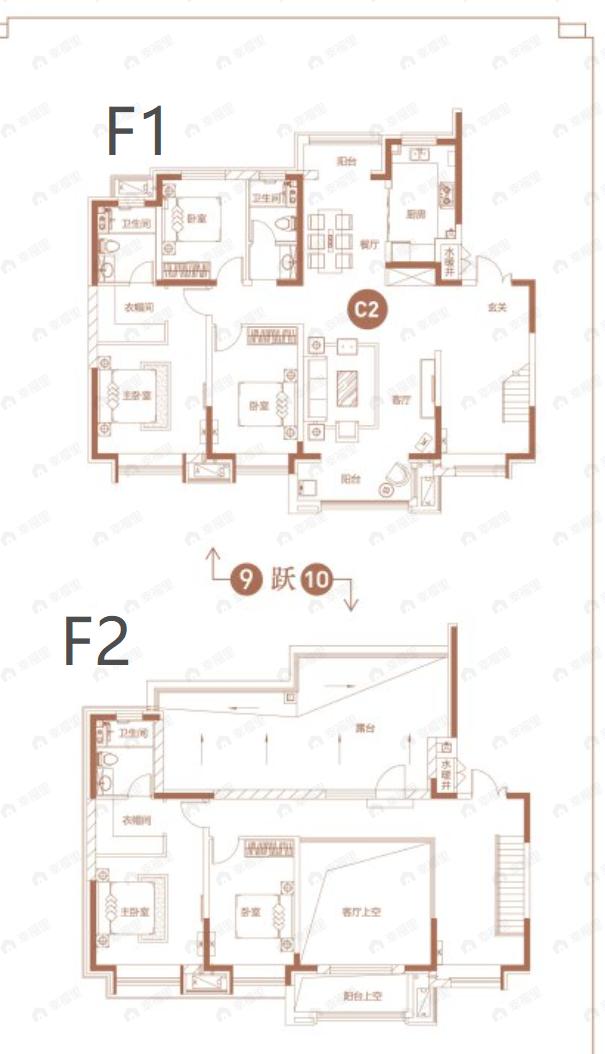 美的公园天下5室4厅3卫户型图