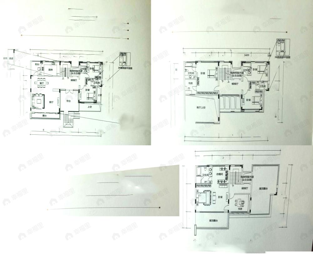8室3厅6卫建面367平西户型图