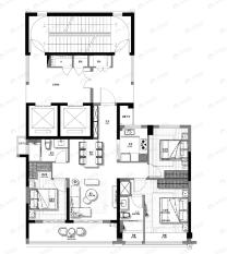 德信新希望江屿云庄3室2厅2卫户型图