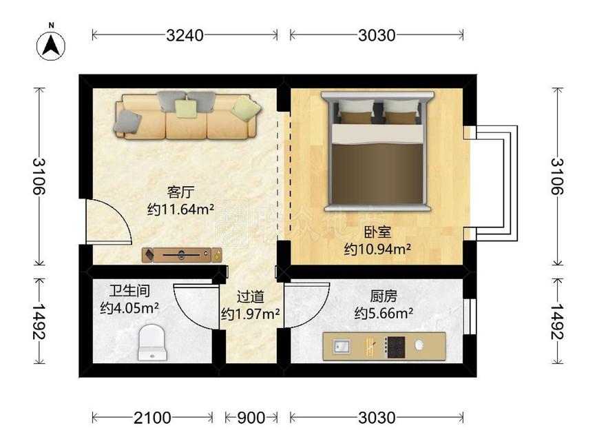 整租·中建港怡嘉园
