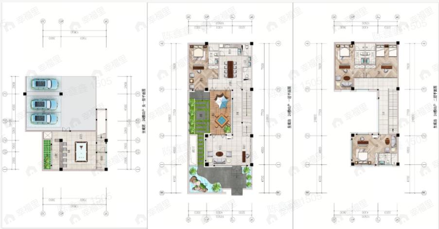 8室5厅1卫建面445平北户型图