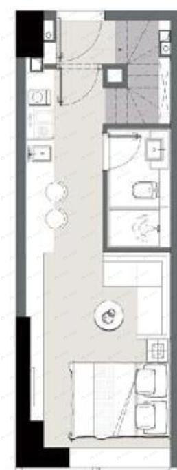 2室2厅2卫建面85平户型图