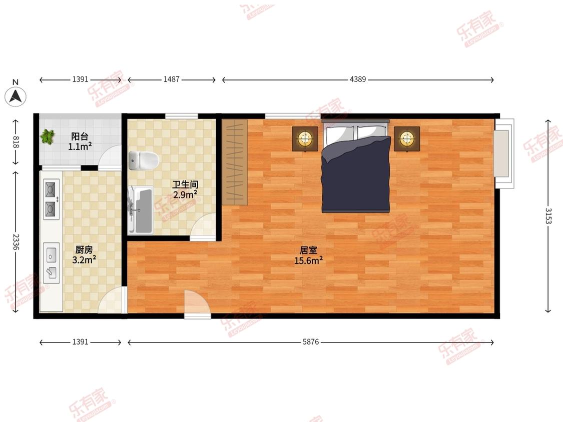 整租·彩天名苑