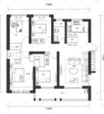 锦绣江城4室2厅2卫户型图