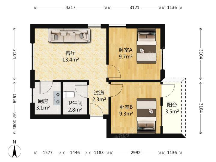 整租·知道园小区