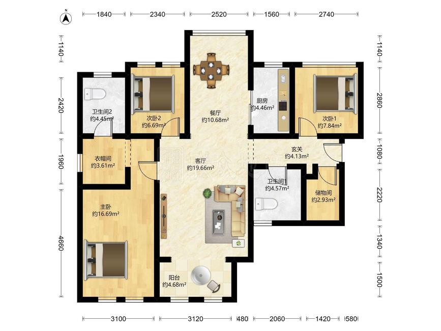 整租·华润公元九里