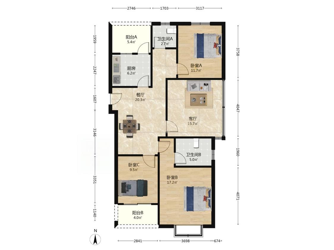 整租·中电颐和家园(尚璟)