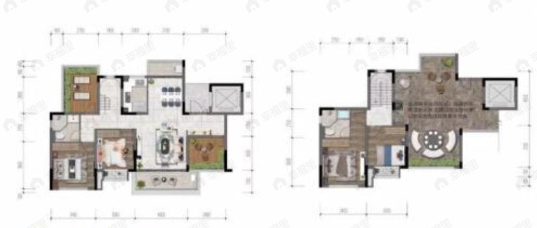 金科中梁美院4室2厅2卫户型图