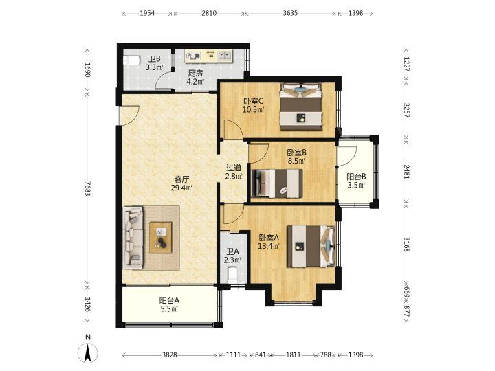 整租·普君南苑